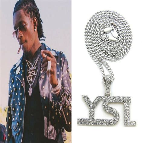 young thug ysl chain for sale|young thug ysl chain.